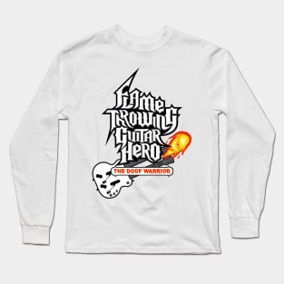 Flame Throwing Guitar Hero Long Sleeve T-Shirt